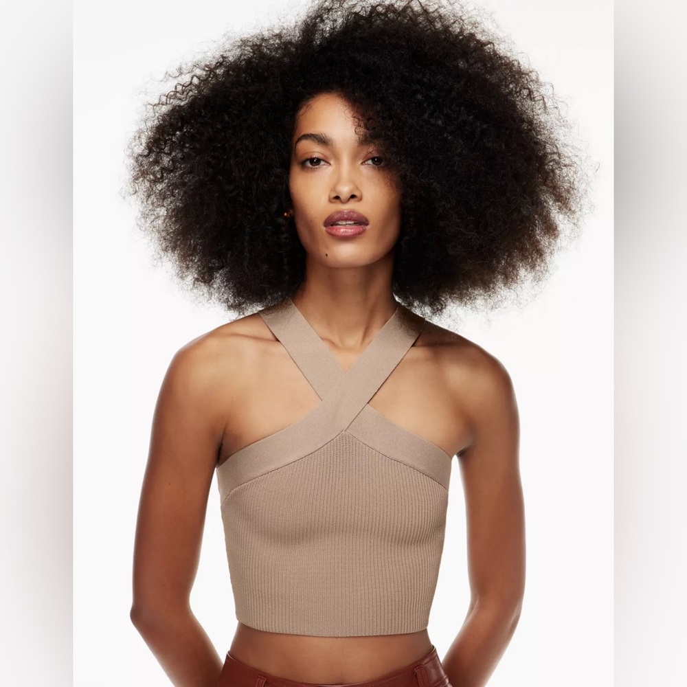 Artizia - Babaton SCULPT KNIT CRISS CROSS CROPPED TANK